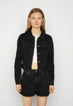 Diesel SLIMMY - Denim Jacket - Black/gray