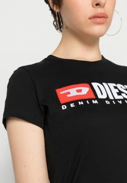 Diesel Print T-shirt - Black -Diesel shop 5e7309e947594ad8b3fbf91e1daa268a