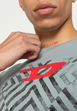 Diesel DIEGOR - Print T-shirt - Blue -Diesel shop 60ba5e40e4144a5b9f2505cb24fe0b5b