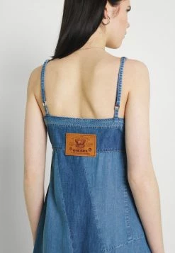 Diesel DE-ARYA - Maxi Dress - Denim Blue -Diesel shop 611291f0363b4b869768328ab3c038f3