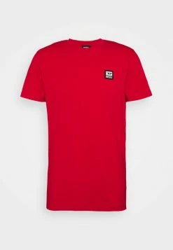 Diesel DIEGOS - Basic T-shirt - Red -Diesel shop 6208fc08538a4f20bf9e3ea92b8c79a0