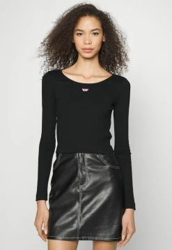 Diesel BALLET - Long Sleeved Top - Black -Diesel shop 62253ff861754ba5a31eb3cf90bc5f3d