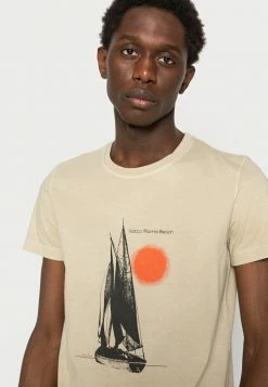 Diesel Print T-shirt - Light Beige -Diesel shop 65626ed2d6d14bab9b17b657f42405f3