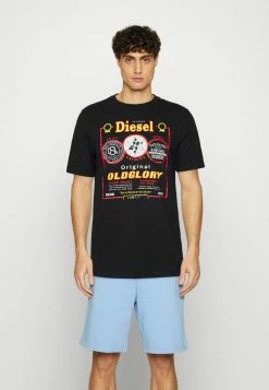 Diesel T-JUST-E36 UNISEX - Print T-shirt - Black