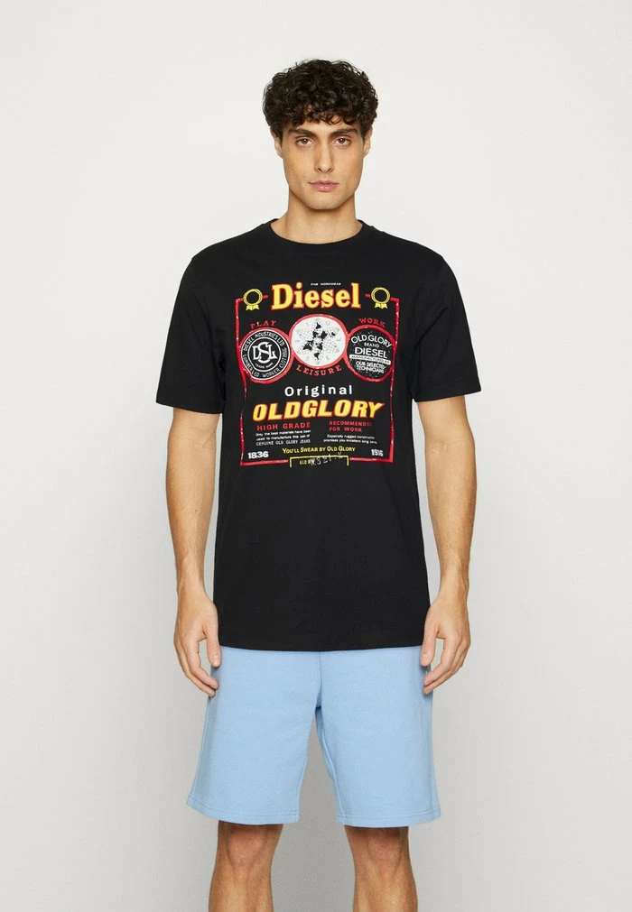Diesel T-JUST-E36 UNISEX - Print T-shirt - Black 1 Diesel T-JUST-E36 UNISEX - Print T-shirt - Black