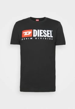 Diesel DIEGOR - Print T-shirt - Black