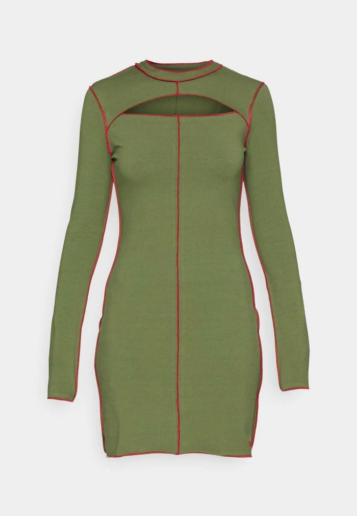 Diesel TINEST - Jersey Dress - Green 4 Diesel TINEST - Jersey Dress - Green - Image 4