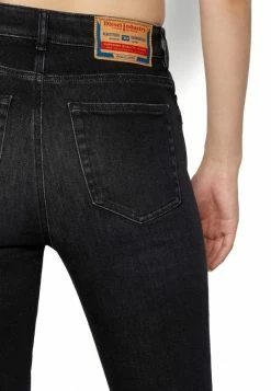 Diesel SLANDY HIGH LIBRARY - Jeans Skinny Fit - Black/gray -Diesel shop 6d194365d4ab49a99360c15ccdf89b8d