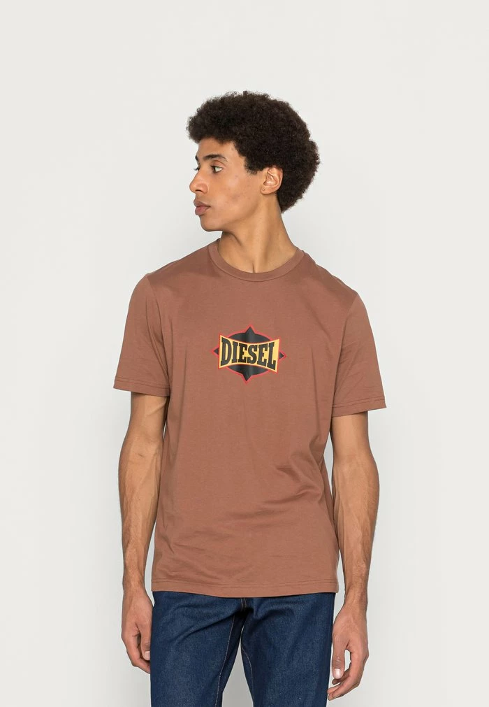 Diesel JUST - Print T-shirt - Brown 1 Diesel JUST - Print T-shirt - Brown