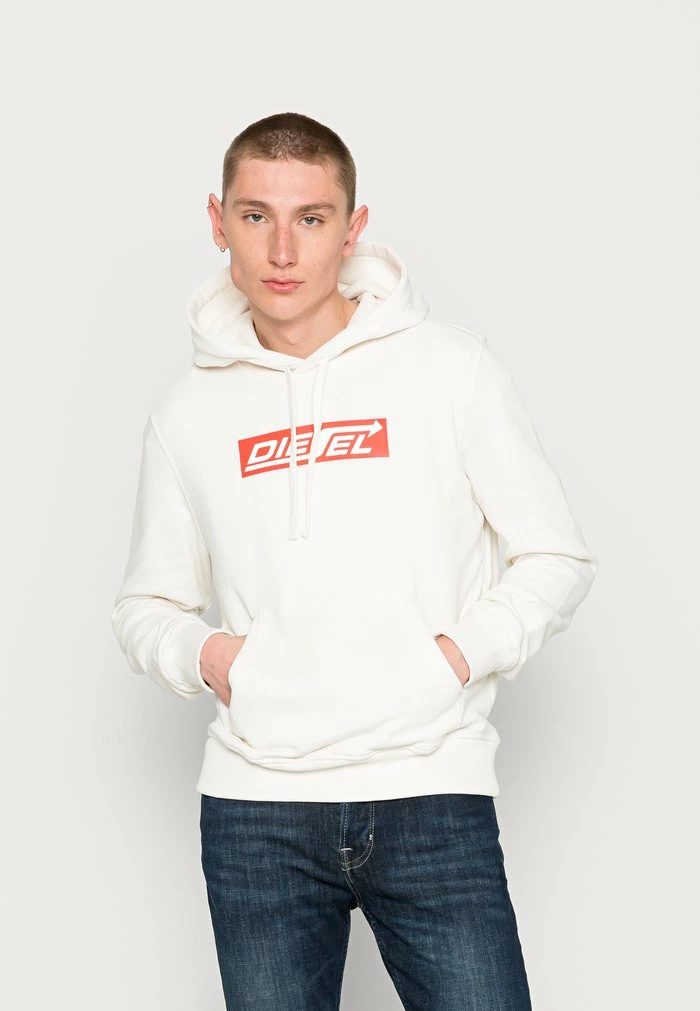 Diesel GINN HOOD - Sweatshirt - White 1 Diesel GINN HOOD - Sweatshirt - White