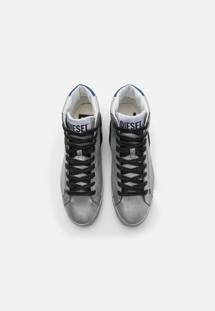 Diesel S-LEROJI MID X UNISEX - High-top Trainers - Silver 4 Diesel S-LEROJI MID X UNISEX - High-top Trainers - Silver - Image 4