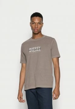 Diesel JUBINDY - Print T-shirt - Grey