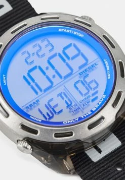 Diesel CRUSHER - Digital Watch - Black/blue/yellow -Diesel shop 7279908a364840ecaf41838ddaaf04fc