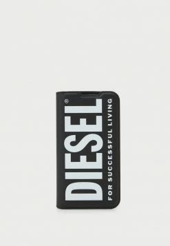 Diesel BOOKLET CASE FOR IPHONE 13/13 PRO UNISEX - Phone Case - Black/white