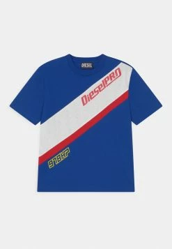 Diesel TROCKY OVER - Print T-shirt - Bright Blue
