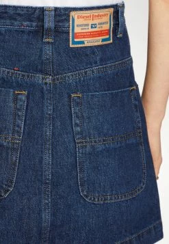 Diesel ALBUS - Mini Skirt - Dark Blue -Diesel shop 74b62f31f3c549858b5f7ecb0c08d671