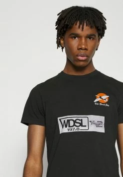 Diesel DIEGOR - Print T-shirt - Black -Diesel shop 74c822fac22945c8a7c0a80dddcd3e0c