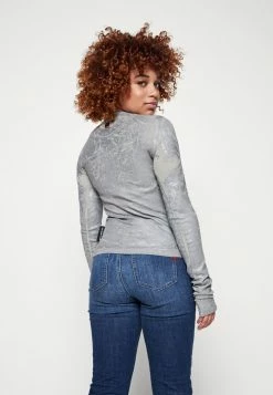 Diesel T-SALLY - Long Sleeved Top - White/gray