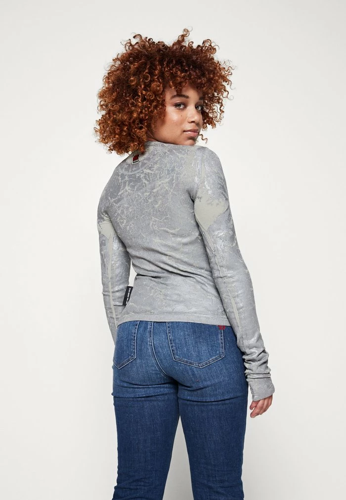 Diesel T-SALLY - Long Sleeved Top - White/gray 1 Diesel T-SALLY - Long Sleeved Top - White/gray
