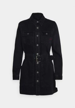 Diesel DE-MINTY - Denim Dress - Black Dark Grey -Diesel shop 76627c3b122b4d7caf89bb3d3b1e0259