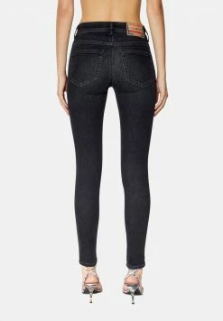 Diesel 2017 SLANDY - Jeans Skinny Fit - Black/dark Grey