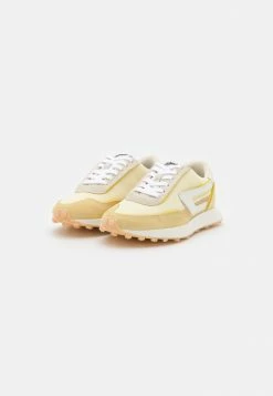 Diesel S-RACER LC W - Trainers - White/yellow -Diesel shop 7844a487173542c28385db5c4c635967