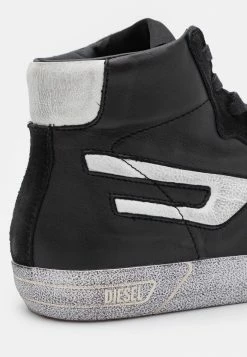 Diesel S-LEROJI MID - High-top Trainers - Black/white -Diesel shop 7b44b95d4b0e4946b71517a559575061