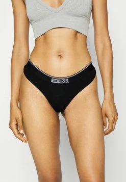 Diesel STARSEY 3 PACK - Thong - Black/gray -Diesel shop 7ba1baf9272f4d718ab118afb644db0b