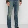 2021 DIESEL LIBRARY - Bootcut Jeans - Dark Blue Denim