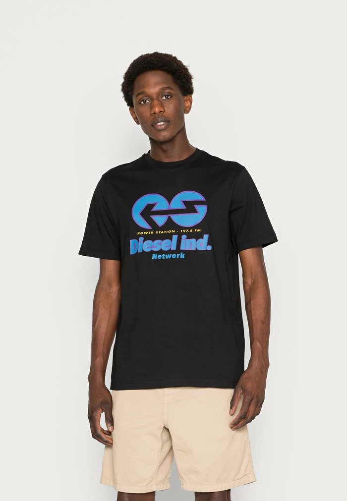 Diesel T-JUST - Print T-shirt - 0grai 9xx 1 Diesel T-JUST - Print T-shirt - 0grai 9xx