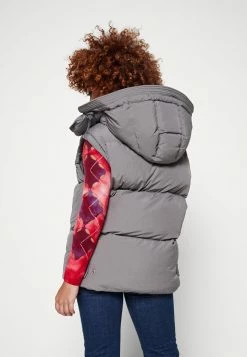 Diesel W-ROLF - Waistcoat - Gray -Diesel shop 838f024abd6b4a84b92d27903af13265