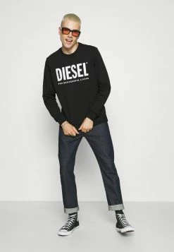 Diesel GIRK ECOLOGO - Sweatshirt - Black -Diesel shop 84911b03bbbb4f65b4facb47eddca35a