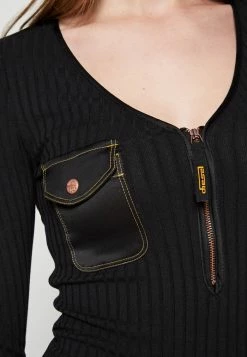 Diesel D-BORDY-LONG - Maxi Dress - Black -Diesel shop 85657eb9f6c74d5b9f7f6644f3bf8557