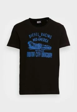 Diesel DIEGOR - Print T-shirt - Black -Diesel shop 8566c03b245c46d9ad5508353f89acc2