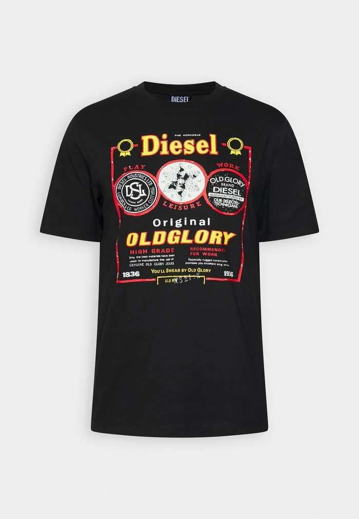 Diesel T-JUST-E36 UNISEX - Print T-shirt - Black 4 Diesel T-JUST-E36 UNISEX - Print T-shirt - Black - Image 4