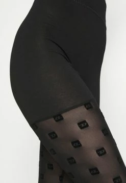 Diesel UFLB-FAUSTINCUT-LP - Leggings - Stockings - Black -Diesel shop 8687d69cf3b044ad9da9d3975f09f250