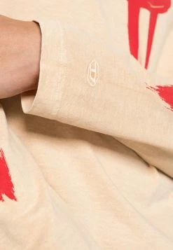 Diesel JUST - Long Sleeved Top - Light Beige -Diesel shop 8761596c32d24cb4941103bb3d41db9d