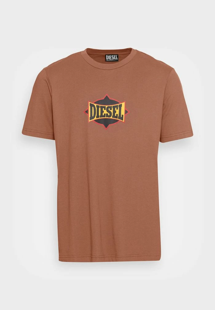 Diesel JUST - Print T-shirt - Brown 4 Diesel JUST - Print T-shirt - Brown - Image 4