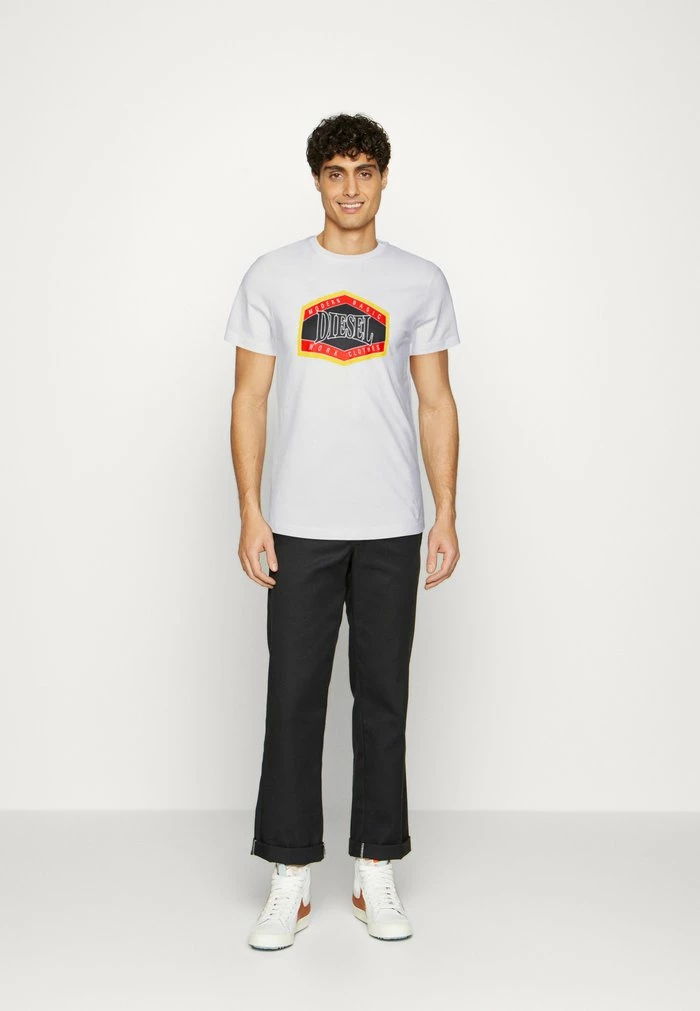 Diesel T-DIEGOR-E14 UNISEX - Print T-shirt - White 2 Diesel T-DIEGOR-E14 UNISEX - Print T-shirt - White - Image 2