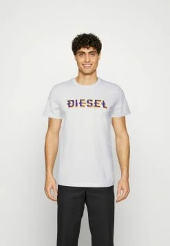Diesel T-DIEGOR-K52 UNISEX - Print T-shirt - White