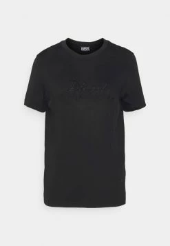 Diesel T-REG-E3 - Print T-shirt - Black -Diesel shop 8d892b475e62465a910e8e9be8047991