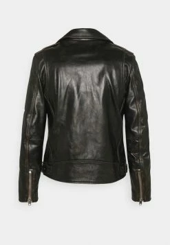 Diesel L-GARRETT-NEW - Leather Jacket - Black -Diesel shop 8e3077c19b3746078d61555d2c49bf95