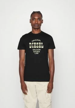 Diesel DIEGOR - Print T-shirt - Black