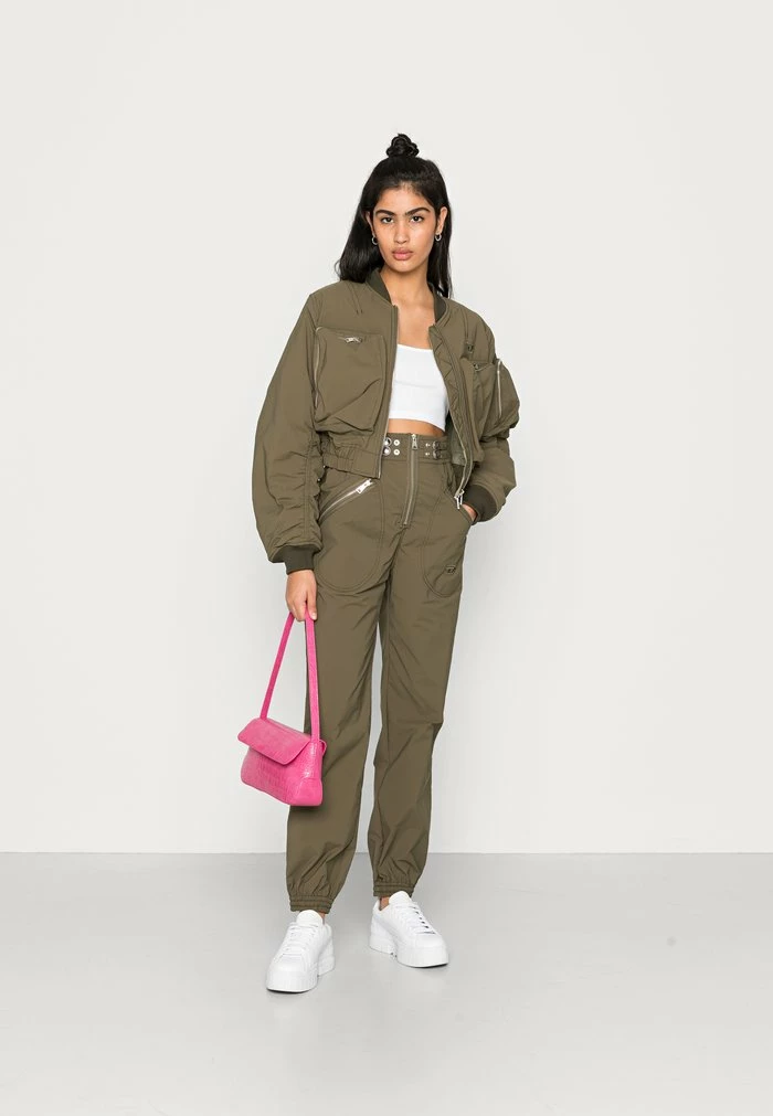 Diesel KHLOE - Bomber Jacket - Olive 2 Diesel KHLOE - Bomber Jacket - Olive - Image 2