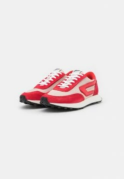 Diesel S-RACER LC - Trainers - Red/off-white -Diesel shop 9684f526fadd406cb91a06732410b86f
