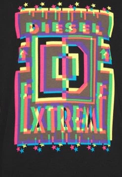 Diesel Print T-shirt - Black -Diesel shop 991ef59f2a7b4057b77bea9d4ca02cf4