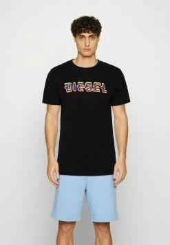 Diesel T-DIEGOR-K52 UNISEX - Print T-shirt - Black