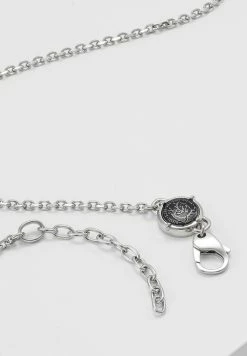 Diesel DOUBLE PENDANT - Necklace - Silver-coloured -Diesel shop 9dfa04b938db46029b7f0a9735810e0a