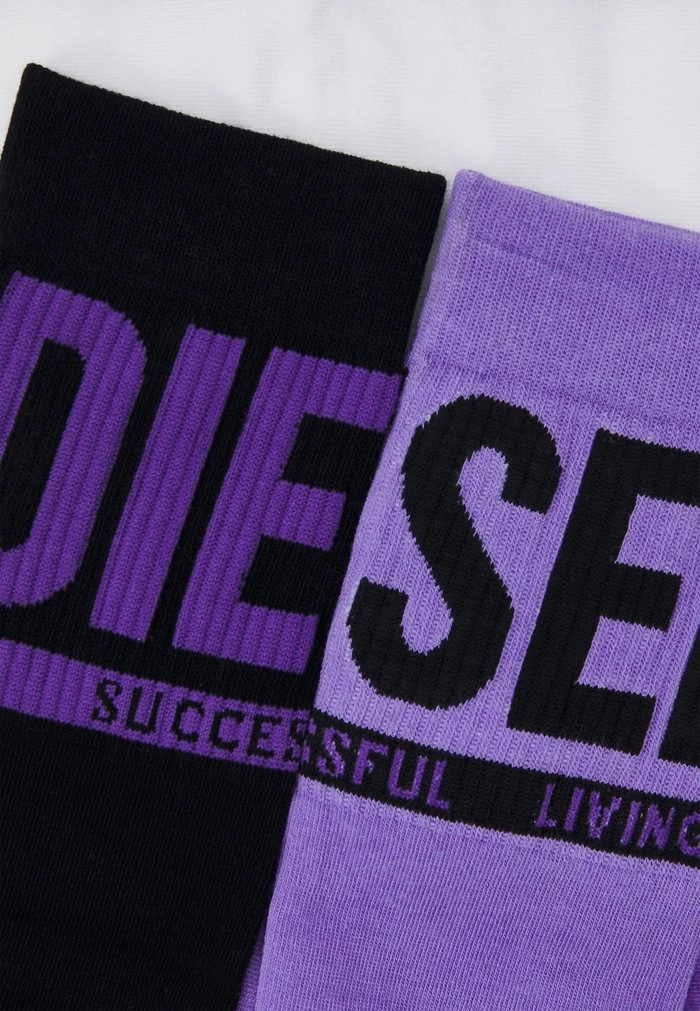 Diesel UNISEX 3 PACK - Socks - Purple/white/black 2 Diesel UNISEX 3 PACK - Socks - Purple/white/black - Image 2