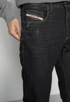 Diesel Straight Leg Jeans - Dark Blue Denim -Diesel shop a0d19171f271401386cba3ed396ba081